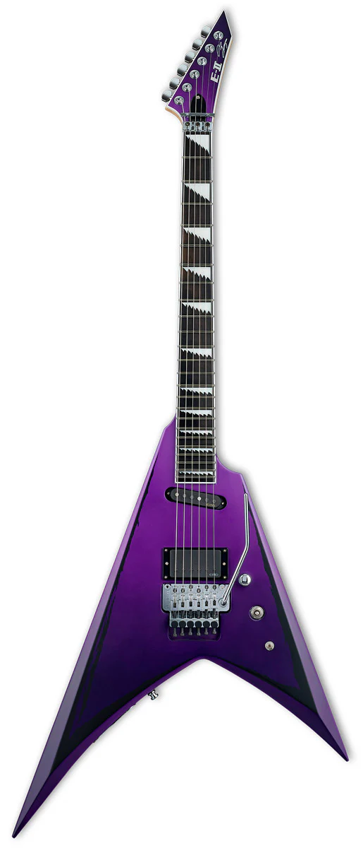ESP E-II ALEXI RIPPED PFS GUITARRA ELECTRICA PURPLE FADE SATIN