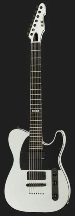 ESP E-II T-B7 BARITONE SW GUITARRA ELECTRICA 7 CUERDAS SNOW WHITE - Image 4