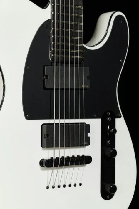 ESP E-II T-B7 BARITONE SW GUITARRA ELECTRICA 7 CUERDAS SNOW WHITE - Image 7