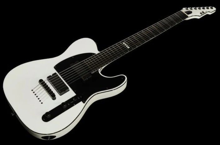 ESP E-II T-B7 BARITONE SW GUITARRA ELECTRICA 7 CUERDAS SNOW WHITE - Image 8