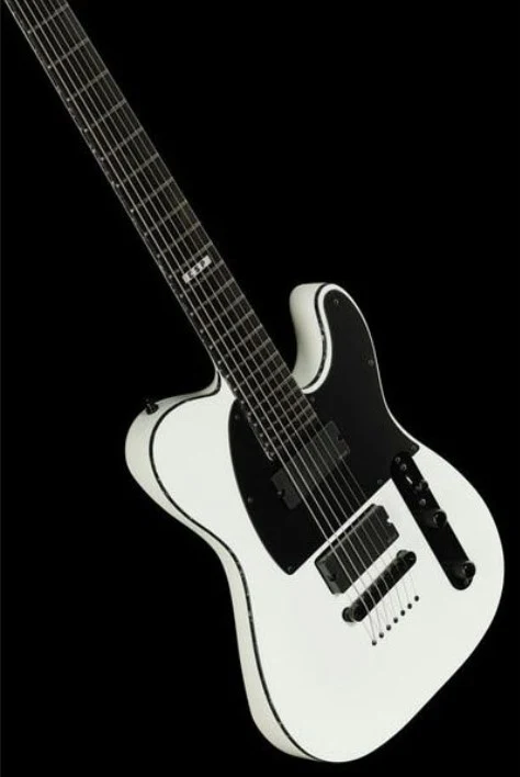 ESP E-II T-B7 BARITONE SW GUITARRA ELECTRICA 7 CUERDAS SNOW WHITE - Image 9