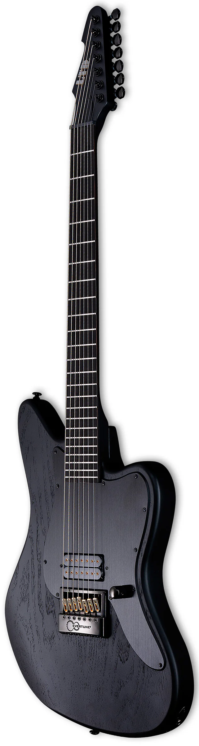 ESP LTD AW-XJ7 B EV BOGS ALEX WADE BARITONE GUITARRA ELECTRICA 7 CUERDAS BLACK OPEN GRAIN SATIN - Image 2