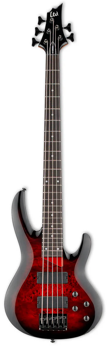 ESP LTD B205DX RB BAJO ELECTRICO 5 CUERDAS RED BURST