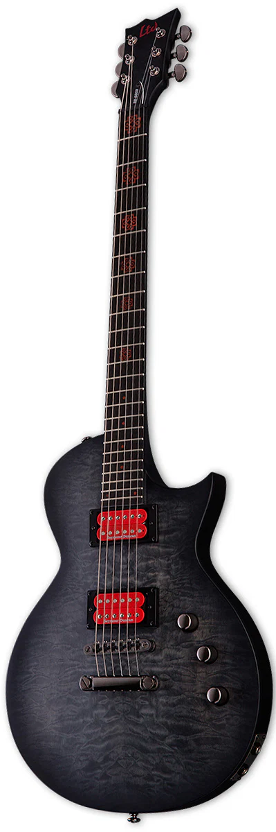 ESP LTD BB600 STBLKS BEN BURNLEY GUITARRA ELECTRICA SEE THRU BLACK SUNBURST SATIN - Image 2