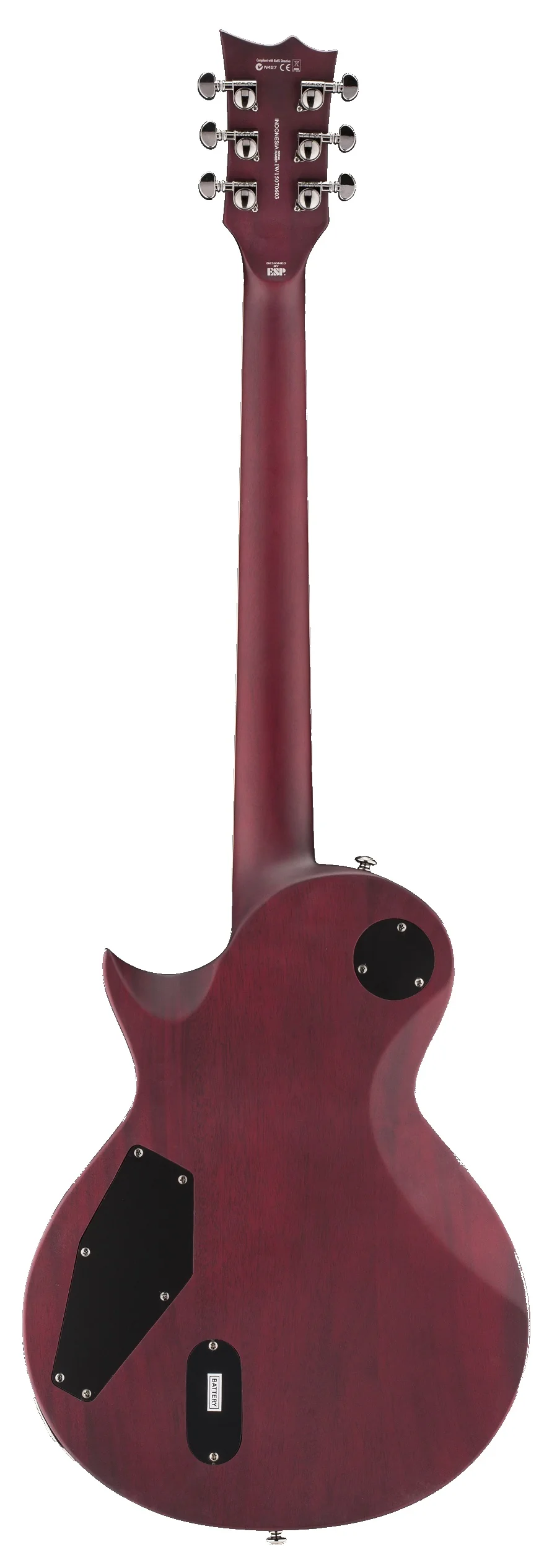 ESP LTD EC401QM STBCHS GUITARRA ELECTRICA SEE THRU BLACK CHERRY SATIN. - Image 2