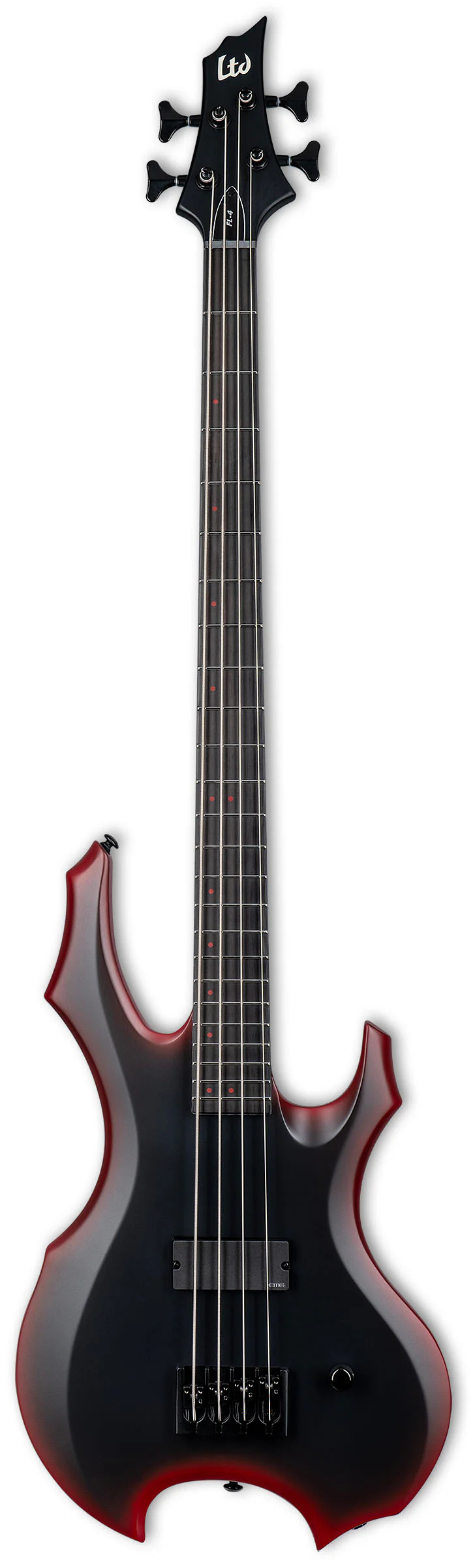 ESP LTD FL4 BRBS FRED LECLERCQ SIGNATURE BAJO ELECTRICO BLACK RED BURST SATIN