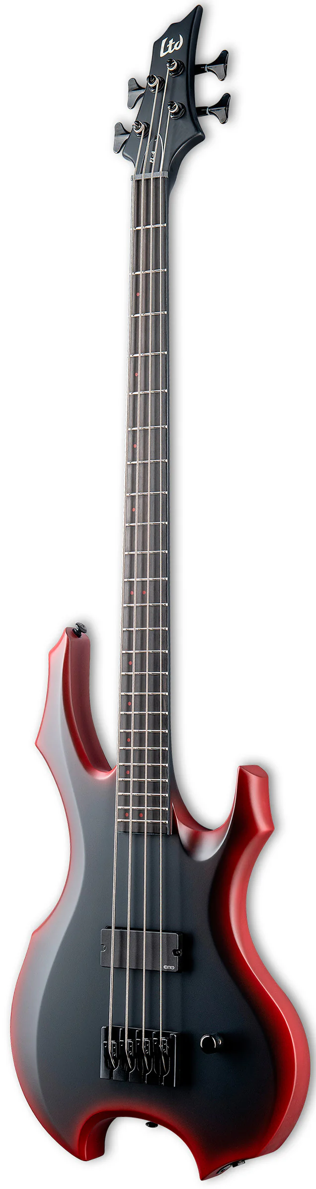 ESP LTD FL4 BRBS FRED LECLERCQ SIGNATURE BAJO ELECTRICO BLACK RED BURST SATIN - Image 2