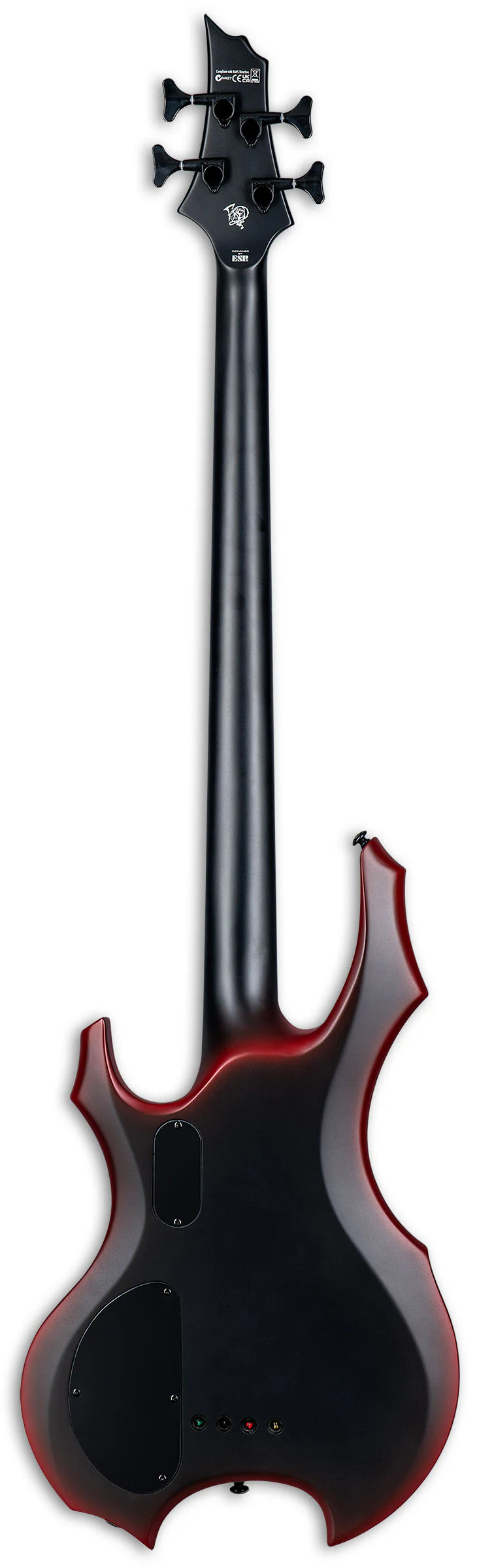 ESP LTD FL4 BRBS FRED LECLERCQ SIGNATURE BAJO ELECTRICO BLACK RED BURST SATIN - Image 3