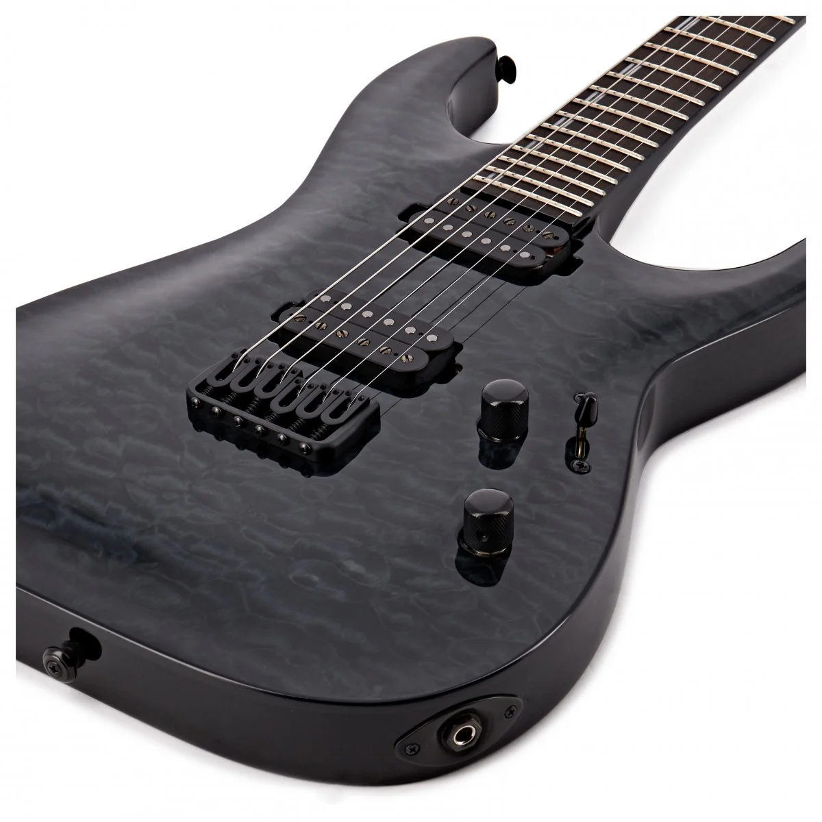 ESP LTD H1001 QM STBLK GUITARRA ELECTRICA SEE THRU BLACK - Image 6