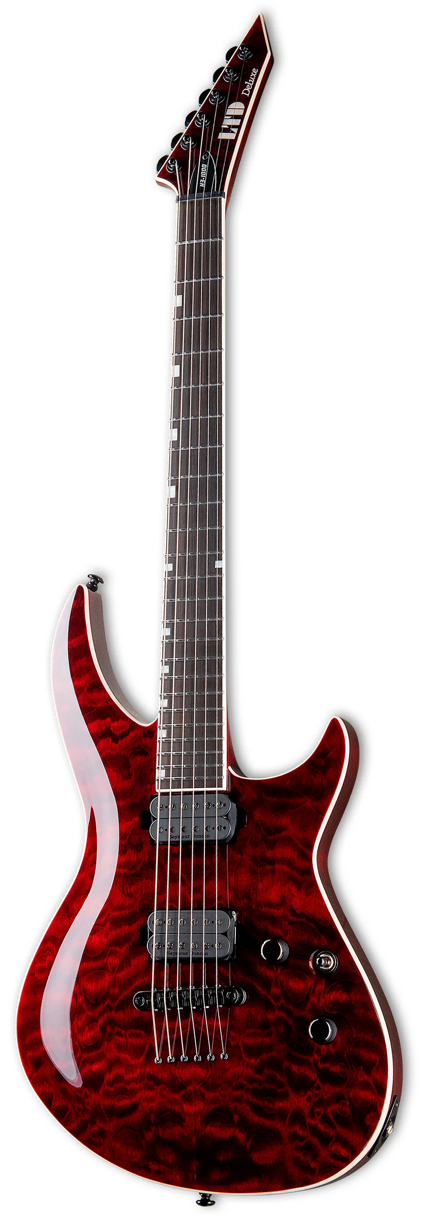 ESP LTD H3 1000QM STBC GUITARRA ELECTRICA SEE THRU BLACK CHERRY - Image 2