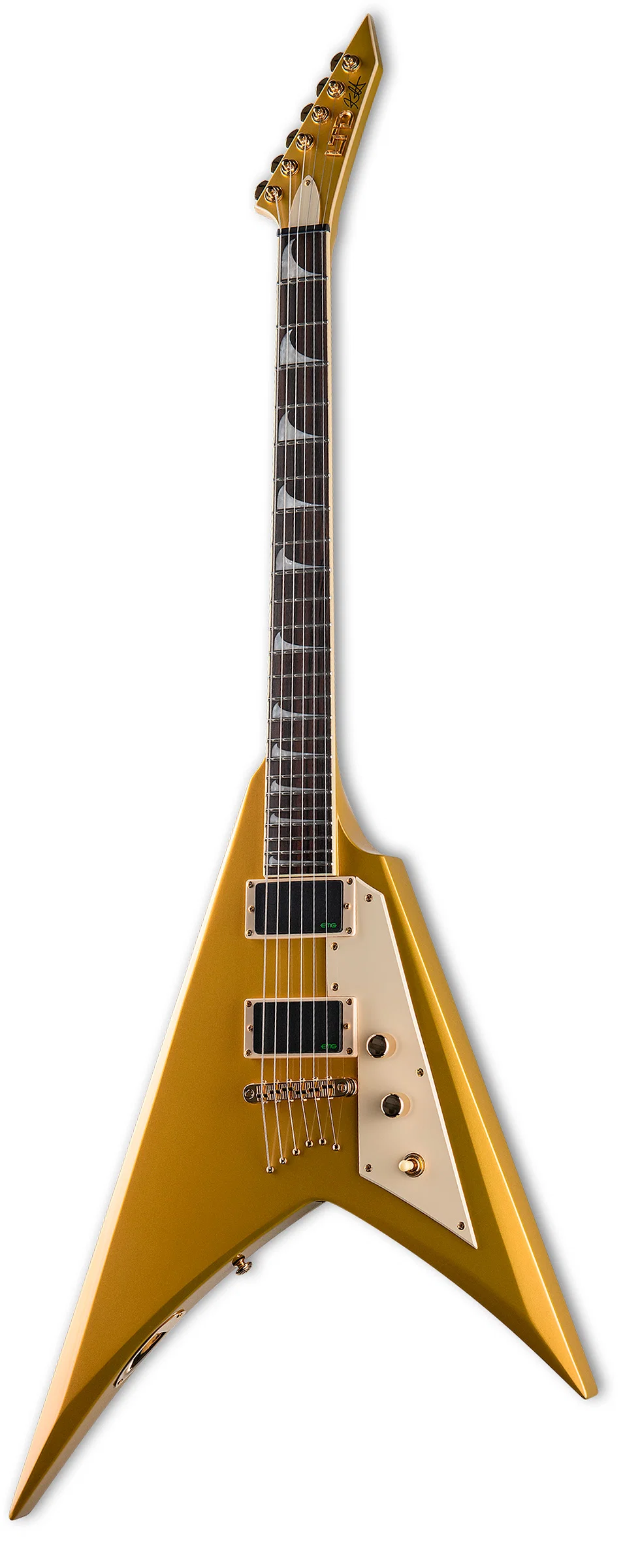 ESP LTD KH-V MGLD KIRK HAMMETT GUITARRA ELECTRICA METALLIC GOLD - Image 2