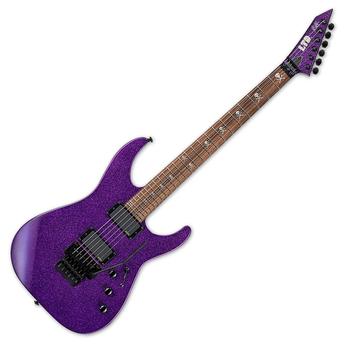 ESP LTD KH602 PSP KIRK HAMMETT GUITARRA ELECTRICA PURPLE SPARKLE CON ESTUCHE - Image 19