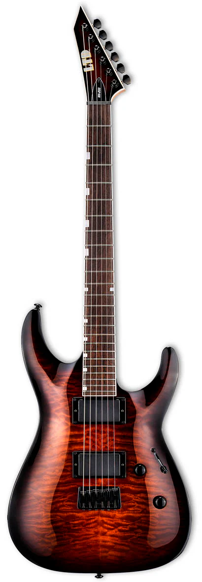 ESP LTD MH200QM HT DBS GUITARRA ELECTRICA DARK BROWN SUNBURST