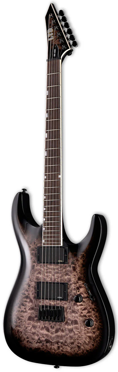 ESP LTD MH400HT QM STBS GUITARRA ELECTRICA SEE THRU BLACK SUNBURST - Image 3