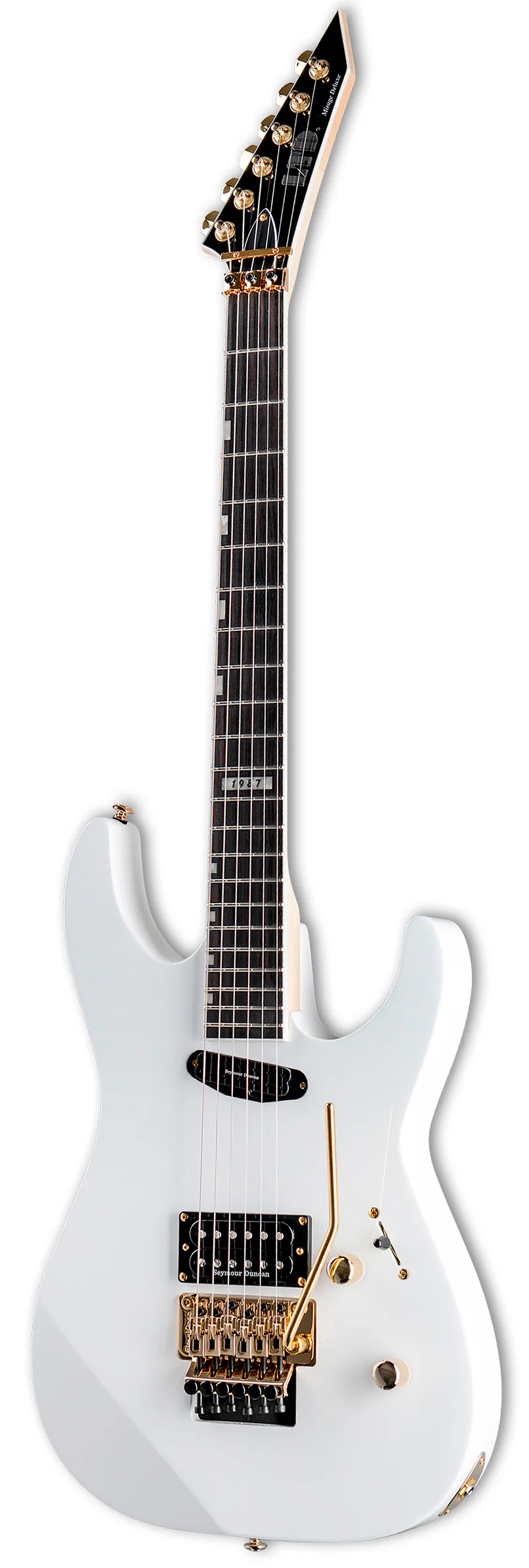 ESP LTD MIRAGE DELUXE 87 SW GUITARRA ELECTRICA SNOW WHITE - Image 2
