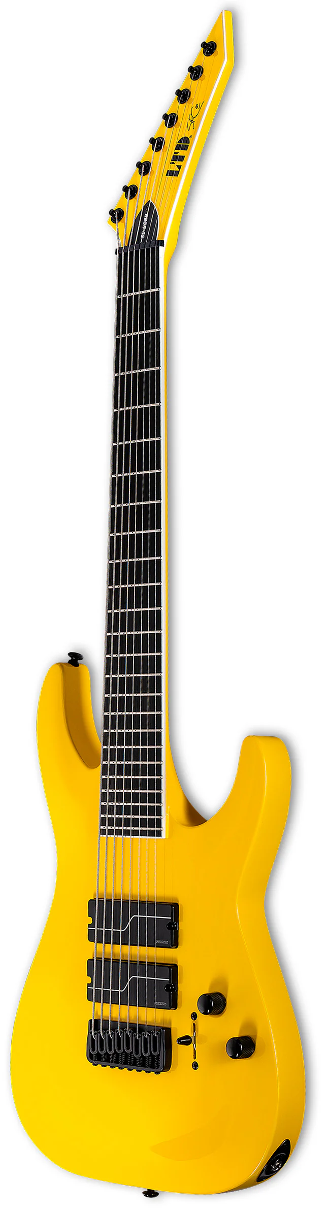 ESP LTD SC608 BARITONE Y STEPHEN CARPENTER GUITARRA ELECTRICA DE 8 CUERDAS AMARILLA - Image 2