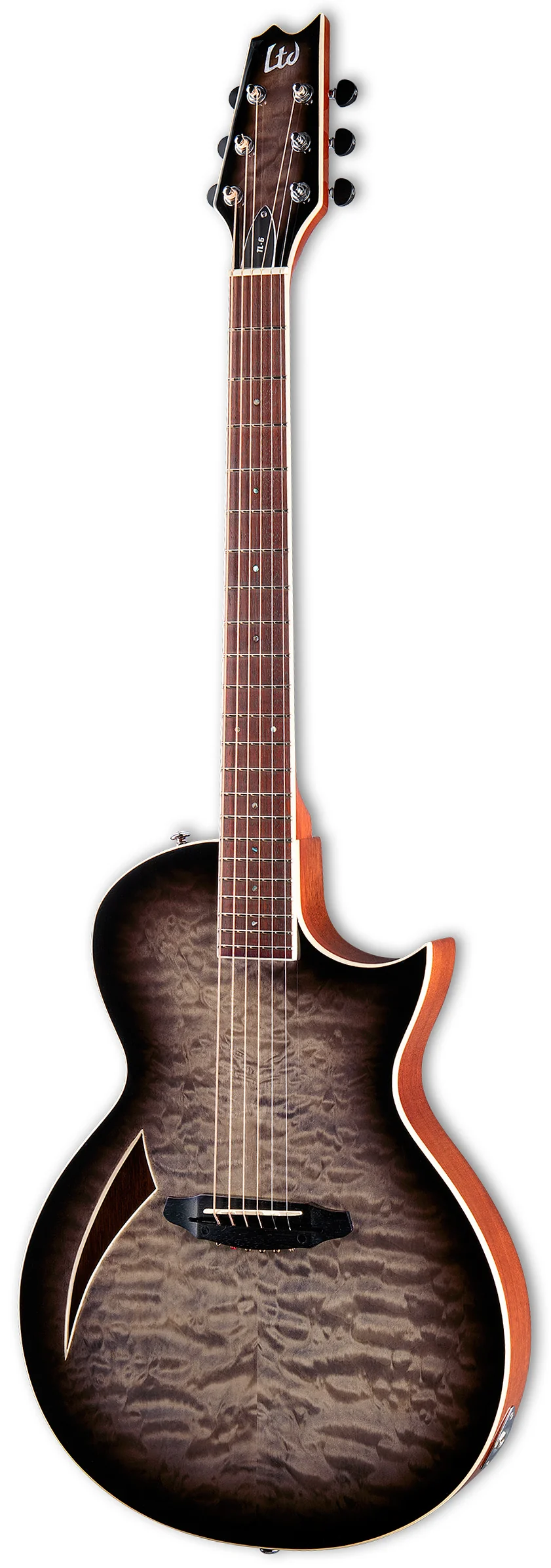 ESP LTD TL-6 QM CB GUITARRA ELECTRICOACUSTICA CHARCOAL BURST - Image 2