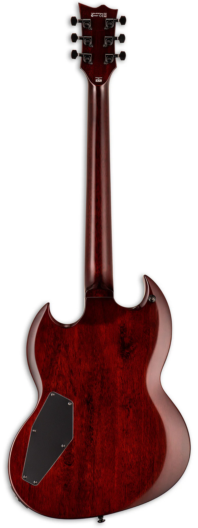 ESP LTD VIPER256 QM DBSB GUITARRA ELECTRICA DARK BROWN SUNBURST - Image 3