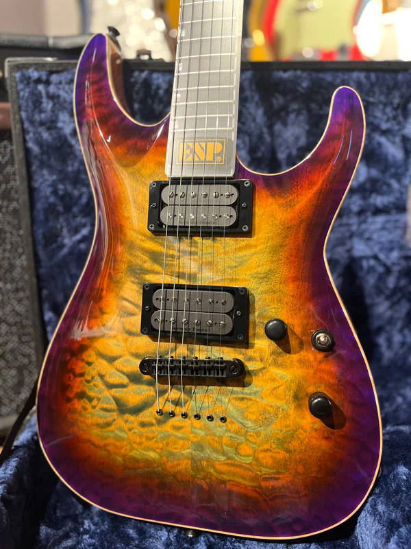 ESP USA HORIZON II QM BH SD GUITARRA ELECTRICA LYNCH BURST - Image 2