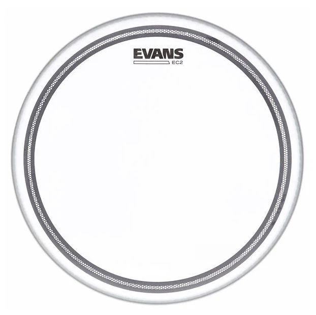 EVANS B14EC2S SST COATED BLANCO RUGOSO CON MUFFLE PARCHE 14 PULGADAS