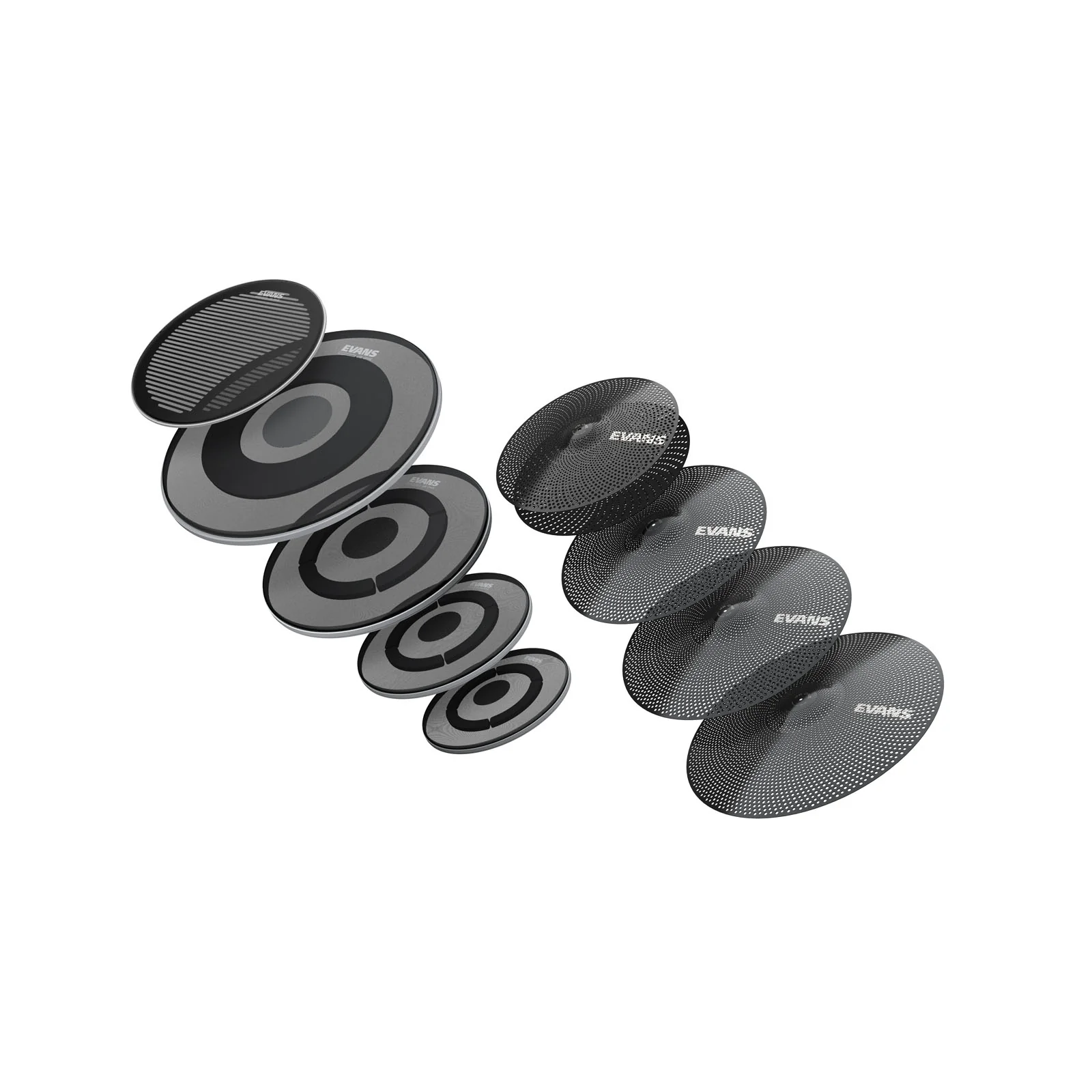 EVANS ECPPB-DB1-R DB ONE LOW VOLUMEN PACK DE PARCHES ROCK Y PLATOS