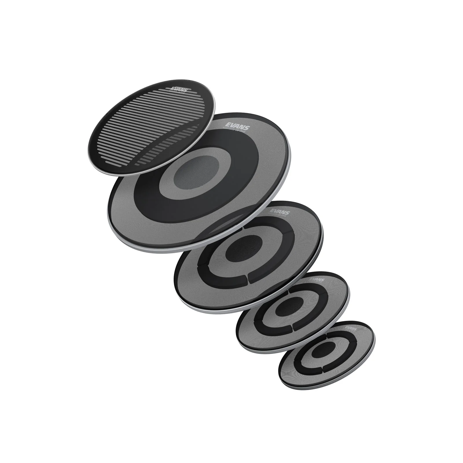 EVANS ECPPB-DB1-R DB ONE LOW VOLUMEN PACK DE PARCHES ROCK Y PLATOS - Image 3