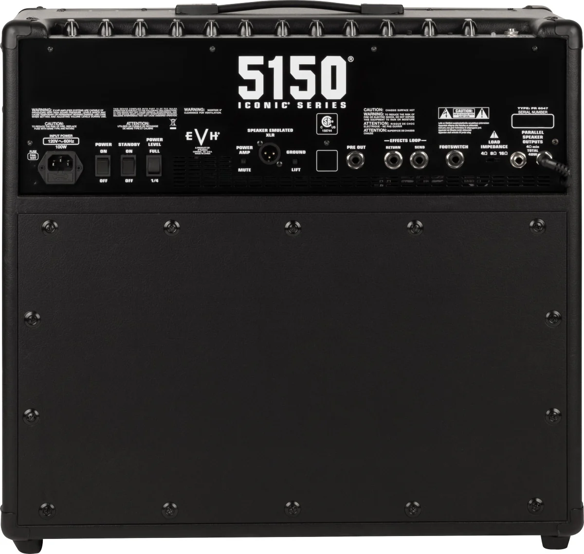 EVH 5150 1X12 BLK ICONIC SERIES COMBO AMPLIFICADOR GUITARRA 40W NEGRO - Image 4