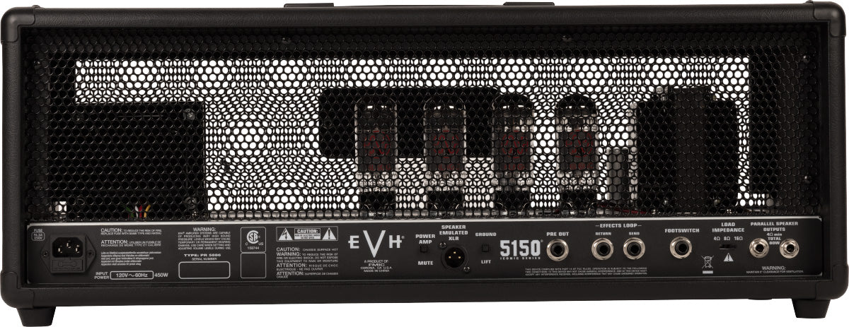 EVH 5150 HEAD BLK ICONIC SERIES AMPLIFICADOR CABEZAL GUITARRA 80W NEGRO - Image 3