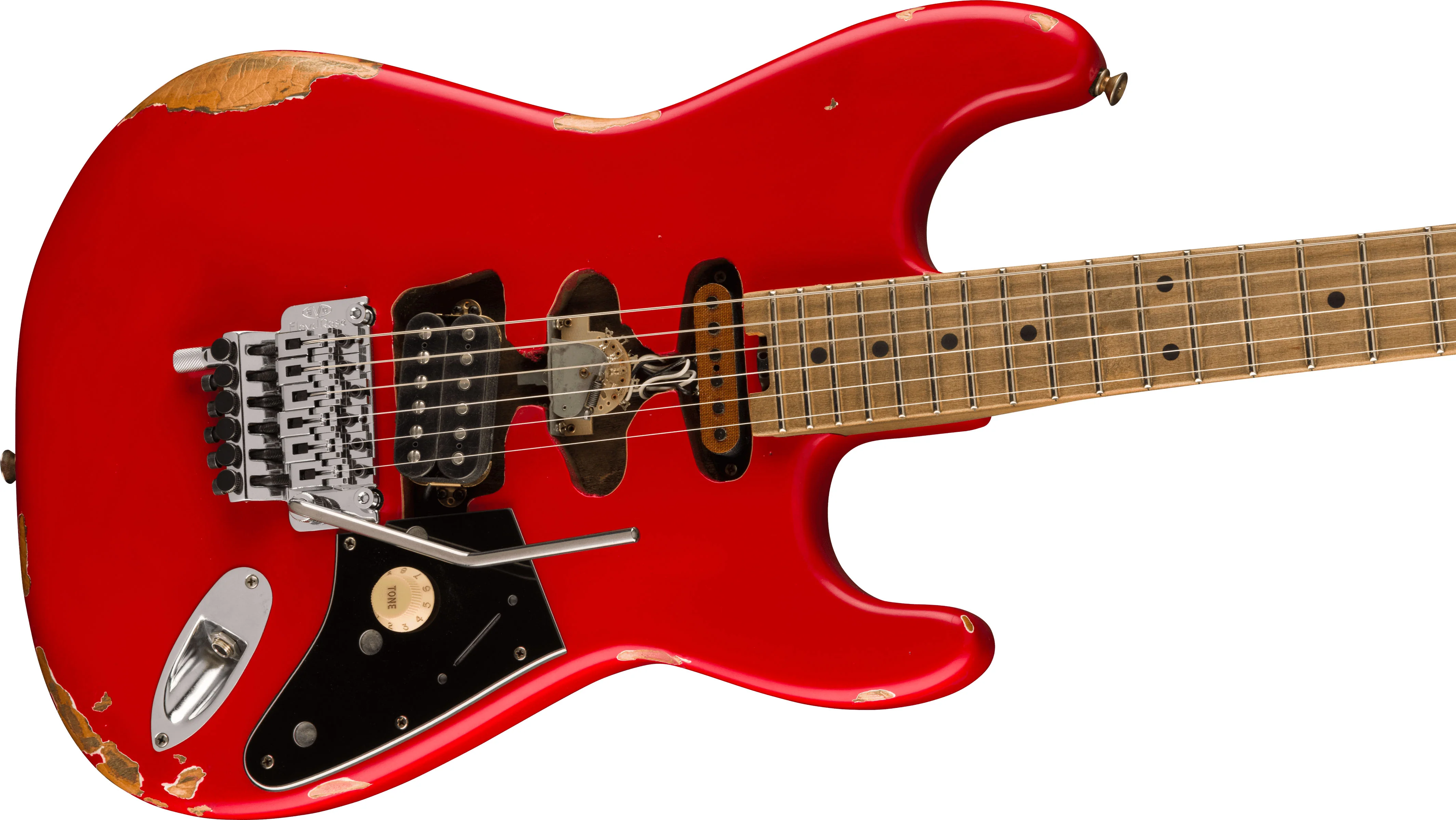 EVH FRANKENSTEIN RELIC MN GUITARRA ELECTRICA ROJA - Image 3