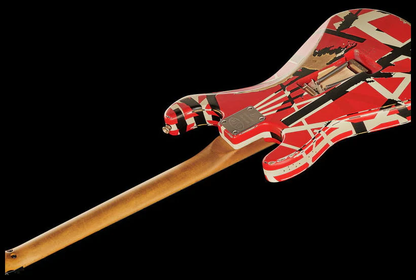 EVH FRANKESTEIN FRANKIE STRIPED SERIES MN GUITARRA ELECTRICA RED WITH BLACK STRIPES - Image 18