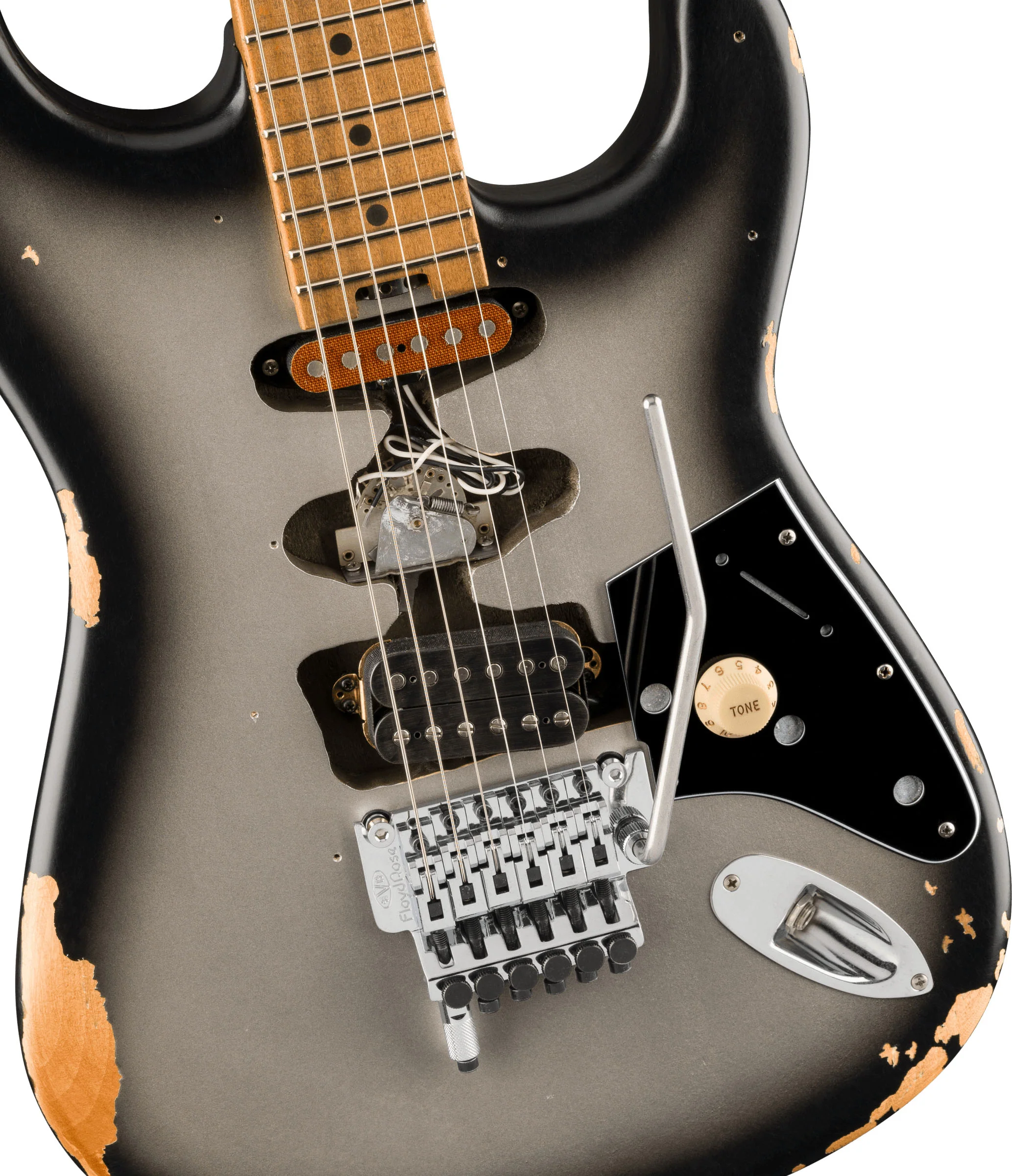 EVH LIMITED EDITION FRANKENSTEIN RELIC SERIES MN GUITARRA ELECTRICA SILVERBURST - Image 3