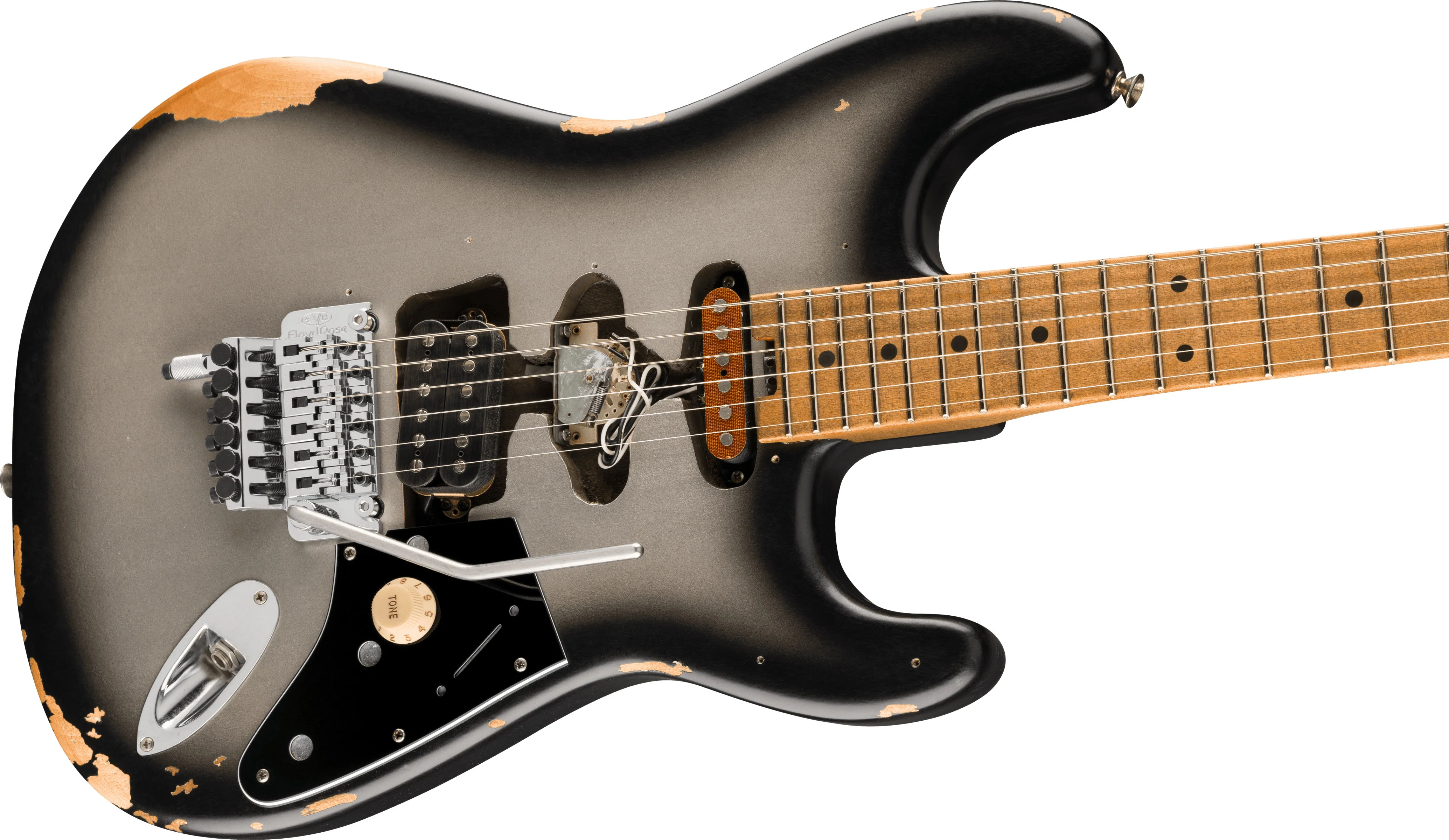 EVH LIMITED EDITION FRANKENSTEIN RELIC SERIES MN GUITARRA ELECTRICA SILVERBURST - Image 4