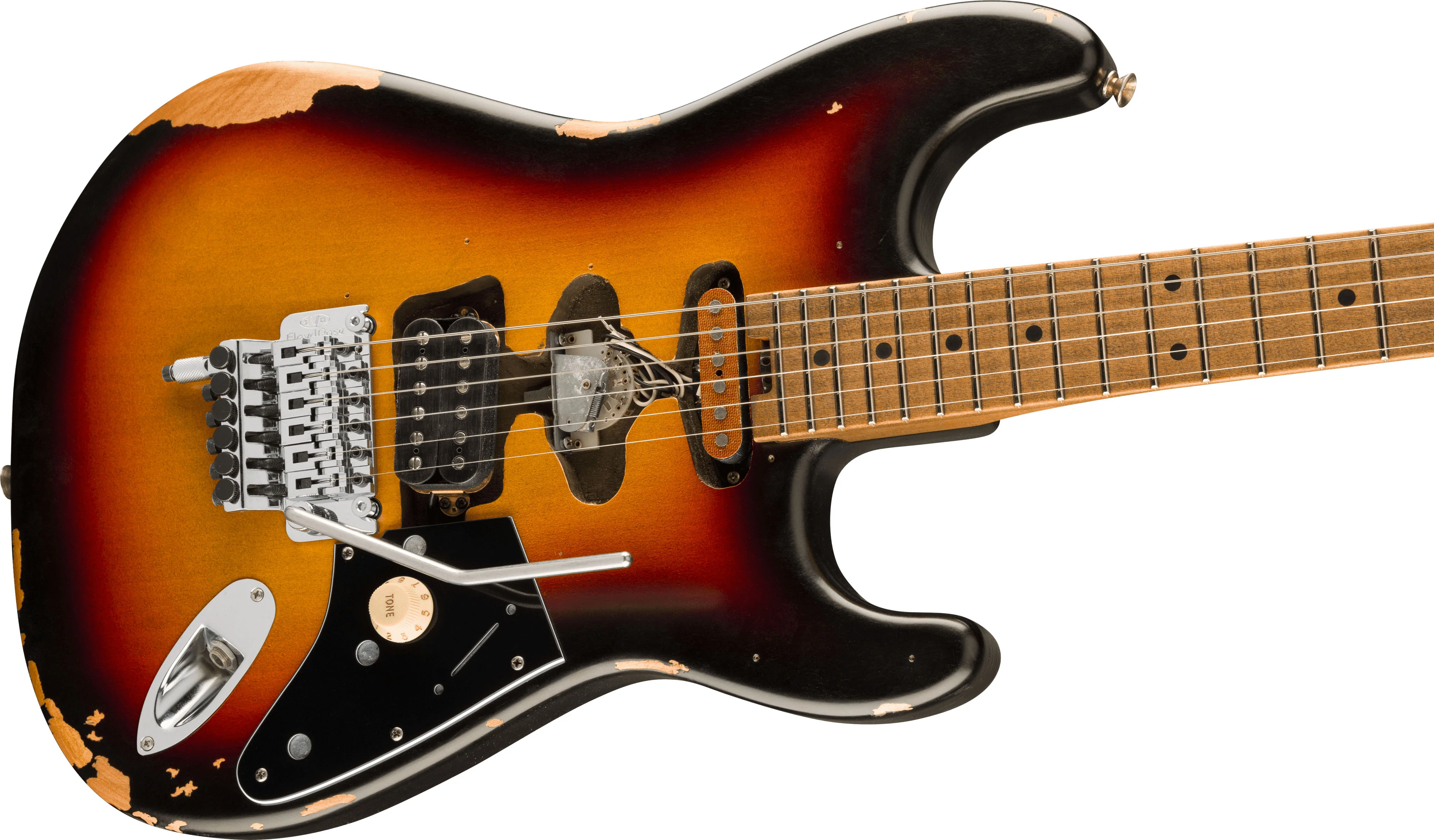 EVH LIMITED EDITION FRANKENSTEIN RELIC SERIES MN GUITARRA ELECTRICA VINTAGE SUNBURST - Image 4