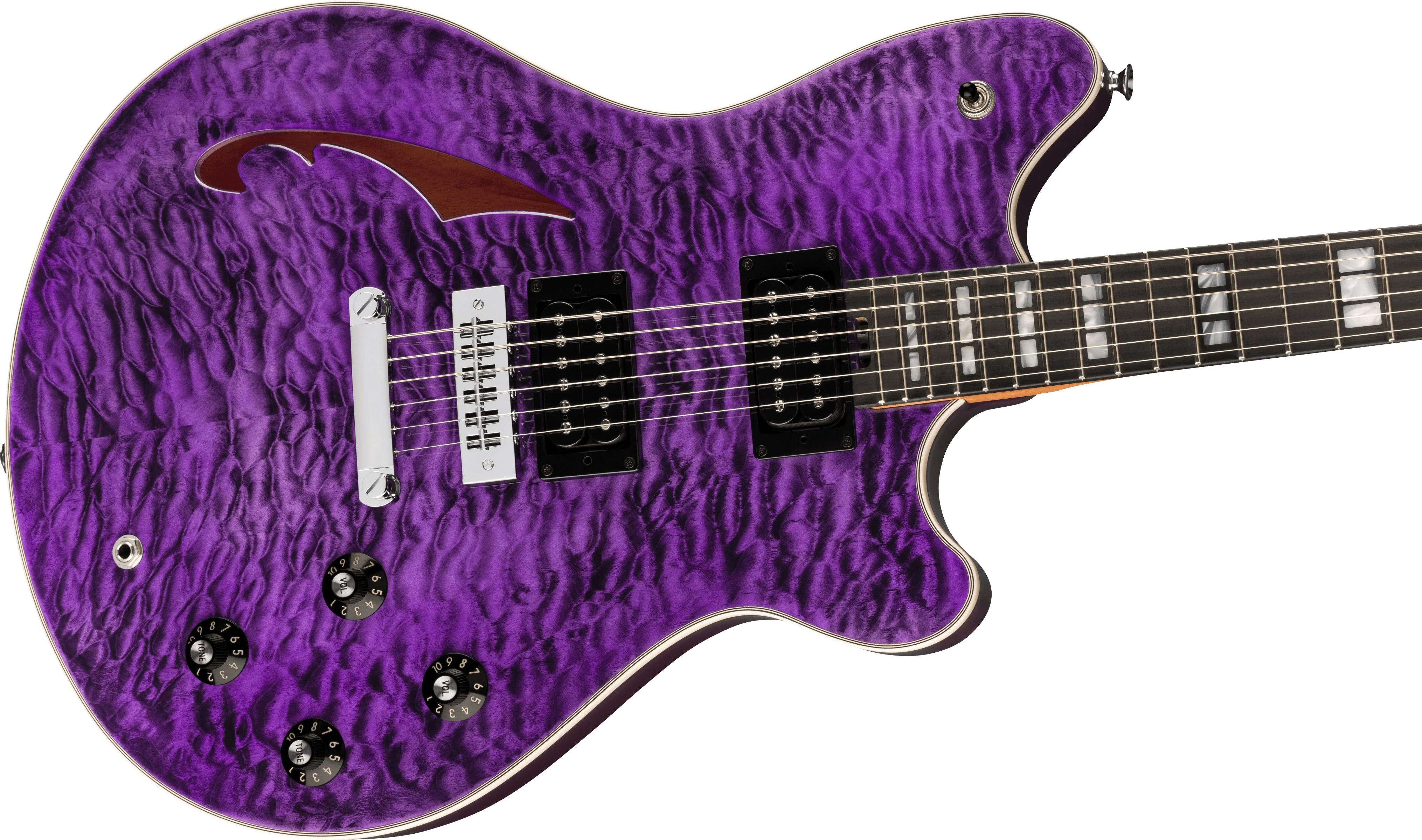 EVH SA126 SPECIAL QM EB GUITARRA ELECTRICA TRANSPARENT PURPLE - Image 3