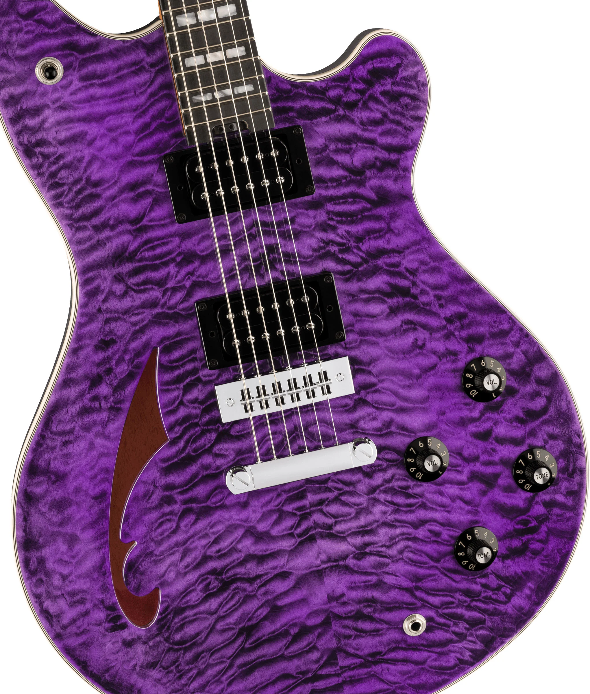 EVH SA126 SPECIAL QM EB GUITARRA ELECTRICA TRANSPARENT PURPLE - Image 4