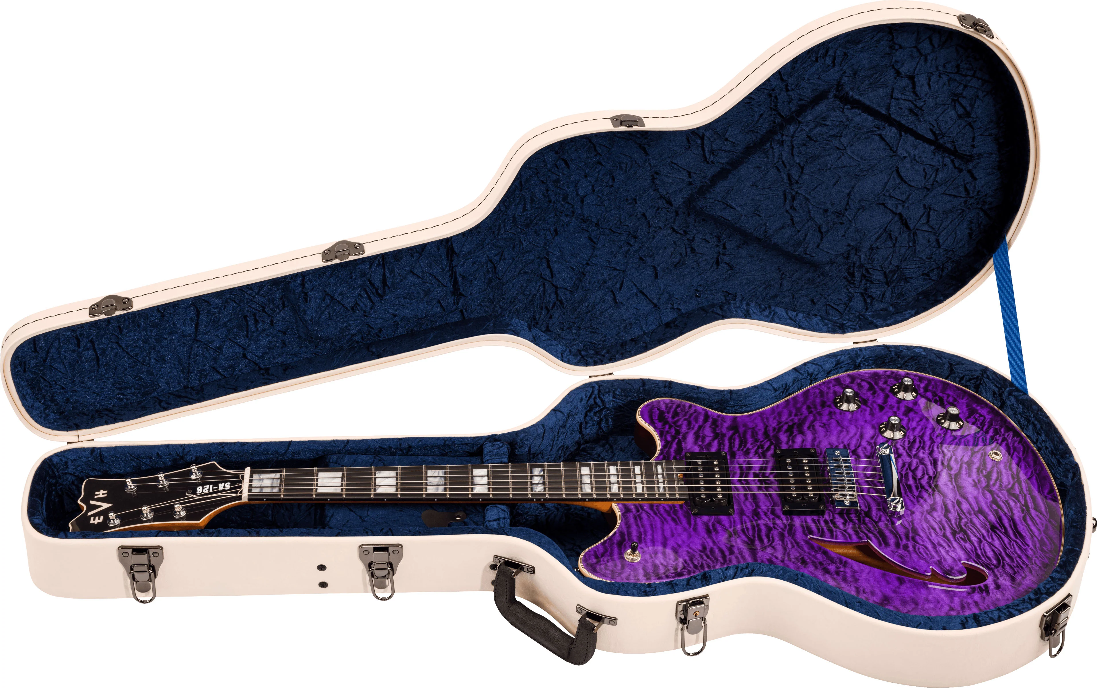 EVH SA126 SPECIAL QM EB GUITARRA ELECTRICA TRANSPARENT PURPLE - Image 7