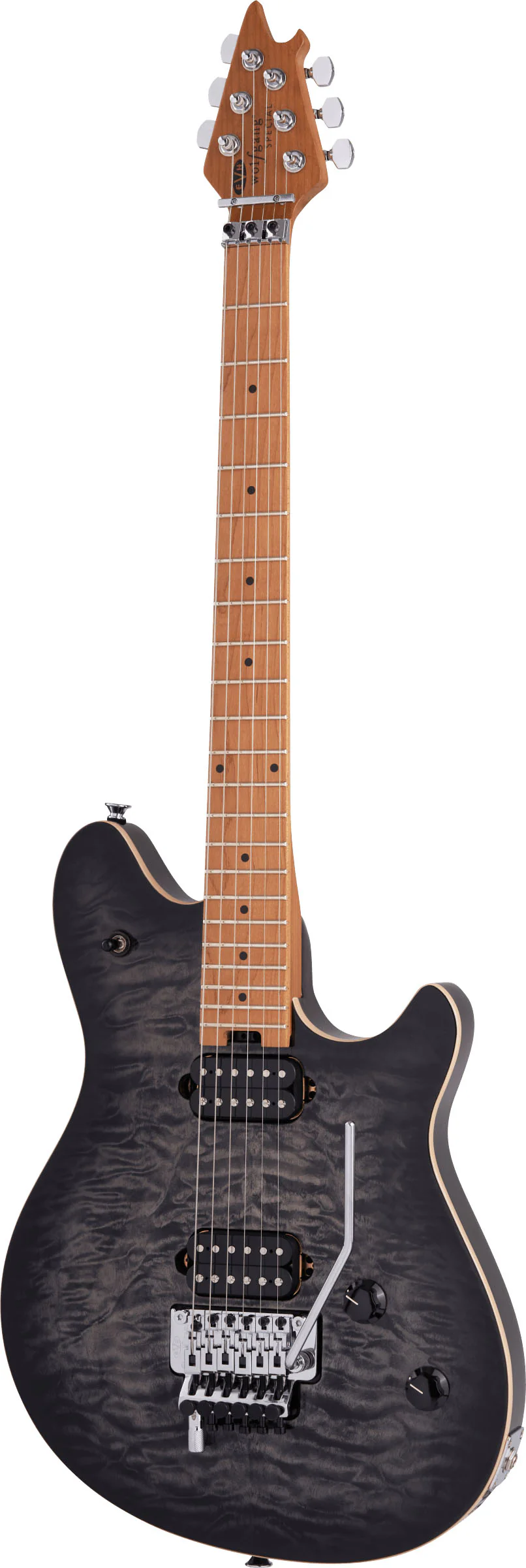 EVH WOLFGANG SPECIAL QM BAKED MN GUITARRA ELECTRICA CHARCOAL BURST - Image 3