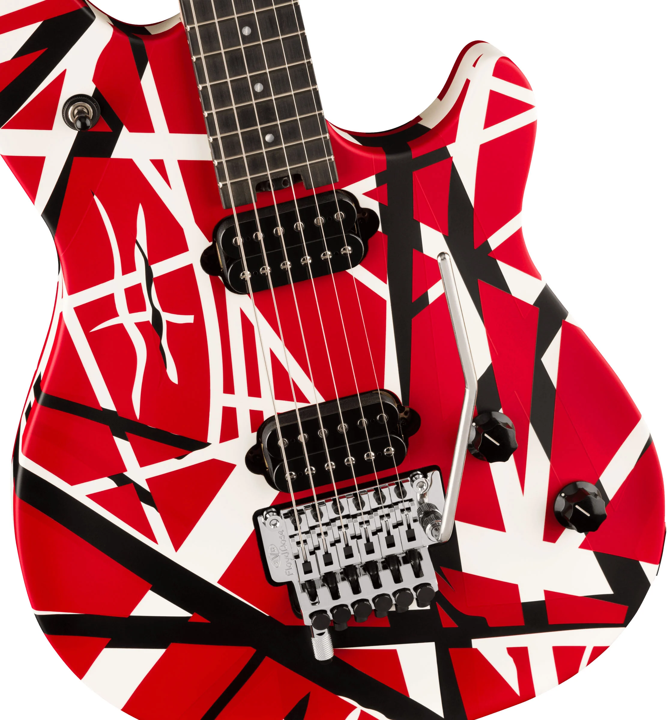 EVH WOLFGANG SPECIAL STRIPED EB GUITARRA ELECTRICA ROJO NEGRO BLANCO - Image 4