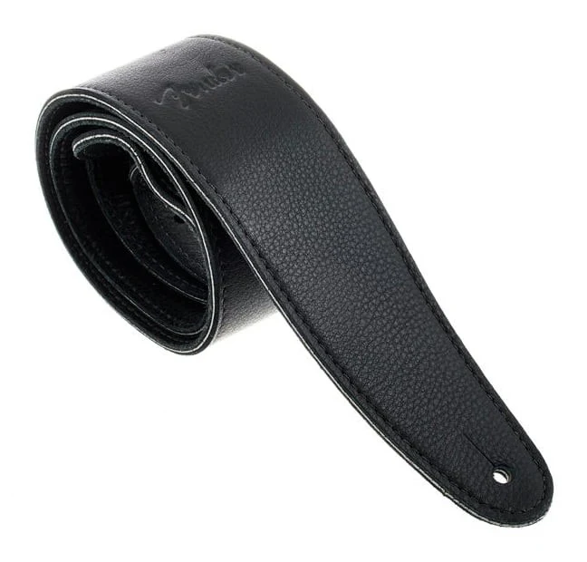 FENDER 0990622006 ARTISAN CRAFTED LEATHER CORREA GUITARRA NEGRA - Image 2