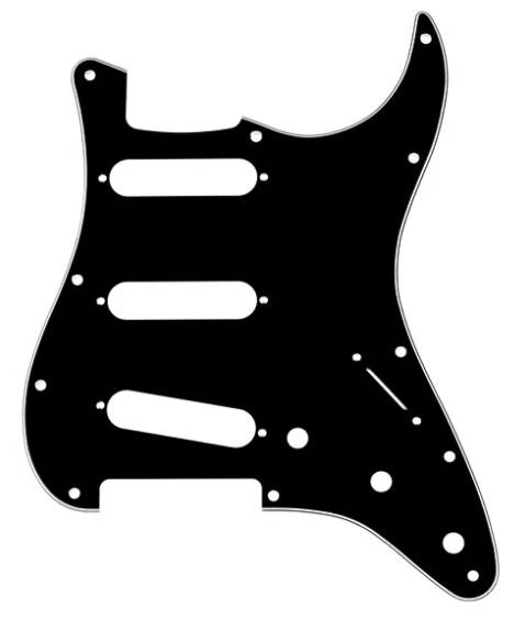 FENDER 0991359000 GOLPEADOR STANDARD STRATOCASTER 3 SINGLE COILS 11 SCREW HOLES BLACK 3 PLY