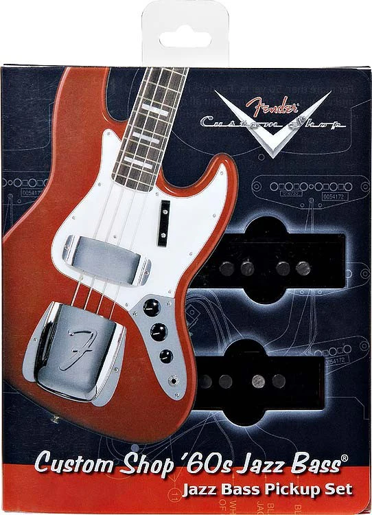 FENDER 0992101000 CUSTOM SHOP 60S JAZZ BASS PICKUPS SET (2)