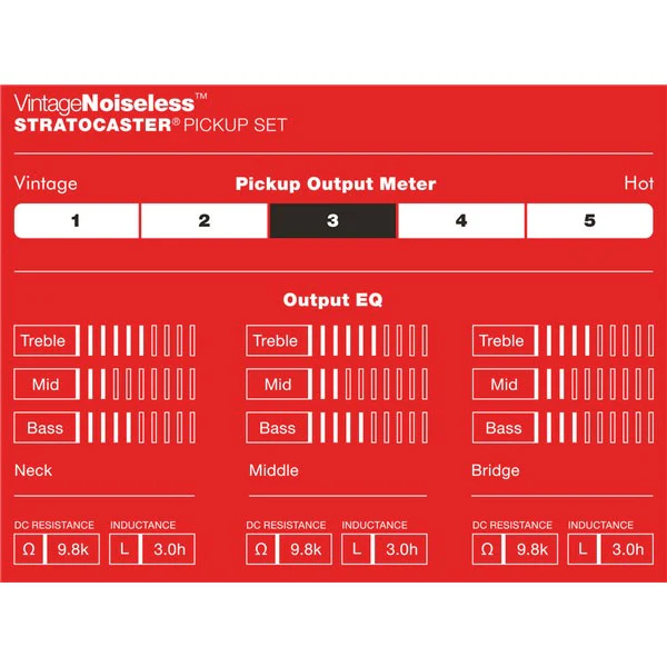FENDER 0992115000 VINTAGE NOISELESS STRATOCASTER PICKUPS SET PASTILLAS GUITARRA - Image 8