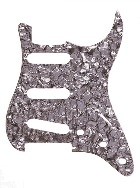 FENDER 0992141000 GOLPEADOR STANDARD STRATOCASTER 3 SINGLE COILS 11 SCREW HOLES BLACK MOTO 4 PLY