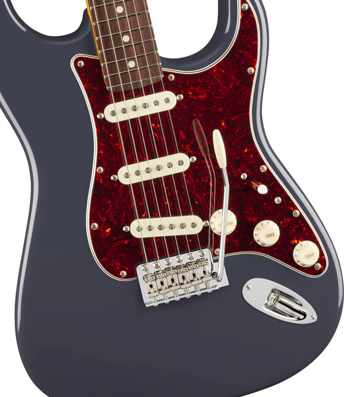 FENDER AMERICAN PROFESSIONAL CLASSIC STRATOCASTER RW GUITARRA ELECTRICA FADED BLACK - Image 4