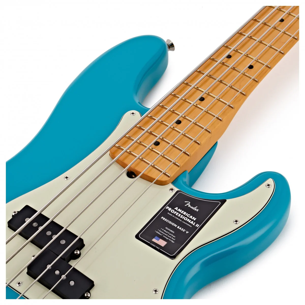 FENDER AMERICAN PROFESSIONAL II PRECISION BASS V MN BAJO ELECTRICO 5 CUERDAS MIAMI BLUE - Image 11
