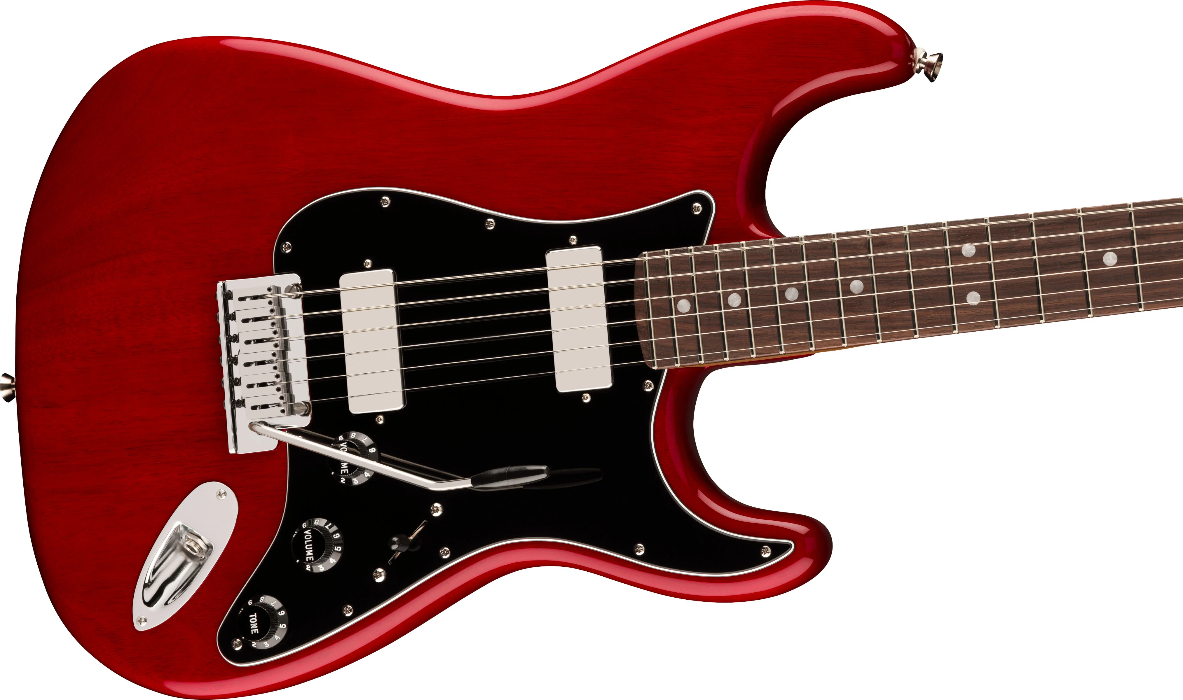 FENDER AMERICAN PROFESSIONAL II STRATOCASTER MAH HH RW GUITARRA ELECTRICA CRIMSON TRANSPARENT - Image 3