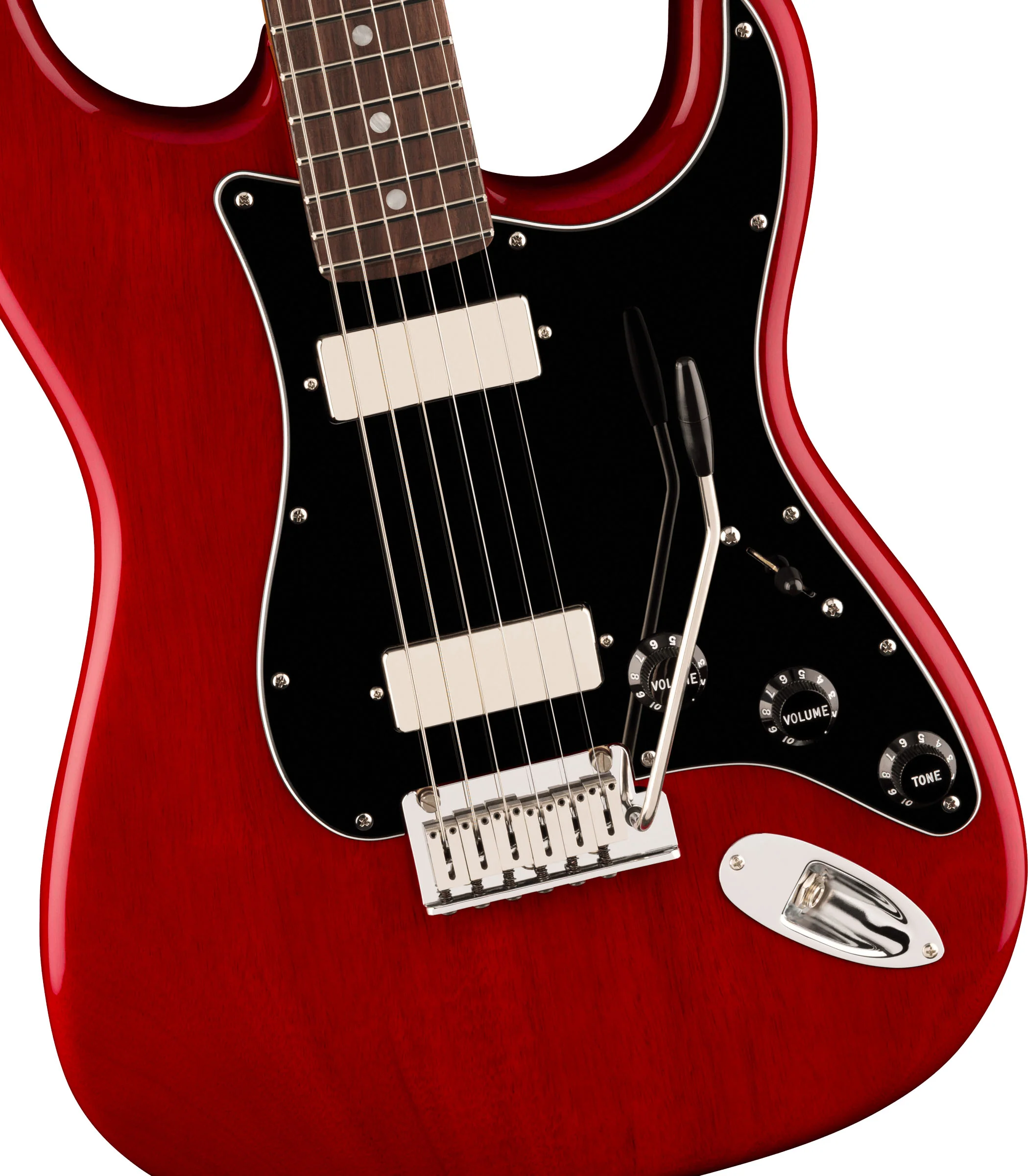 FENDER AMERICAN PROFESSIONAL II STRATOCASTER MAH HH RW GUITARRA ELECTRICA CRIMSON TRANSPARENT - Image 4