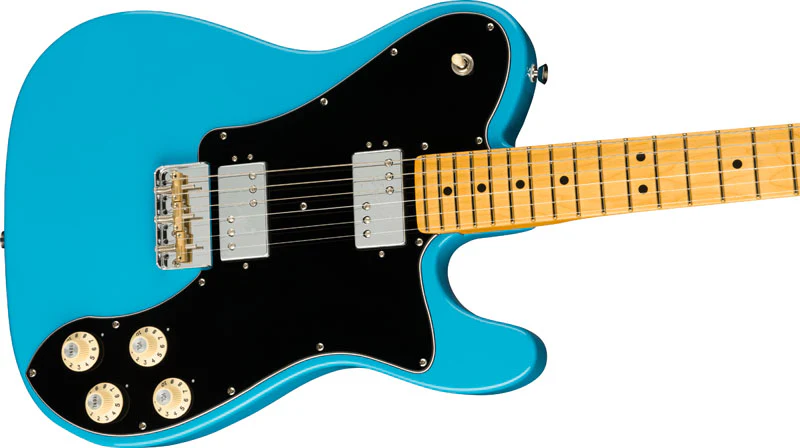 FENDER AMERICAN PROFESSIONAL II TELECASTER DLX MN GUITARRA ELECTRICA MIAMI BLUE. - Image 3