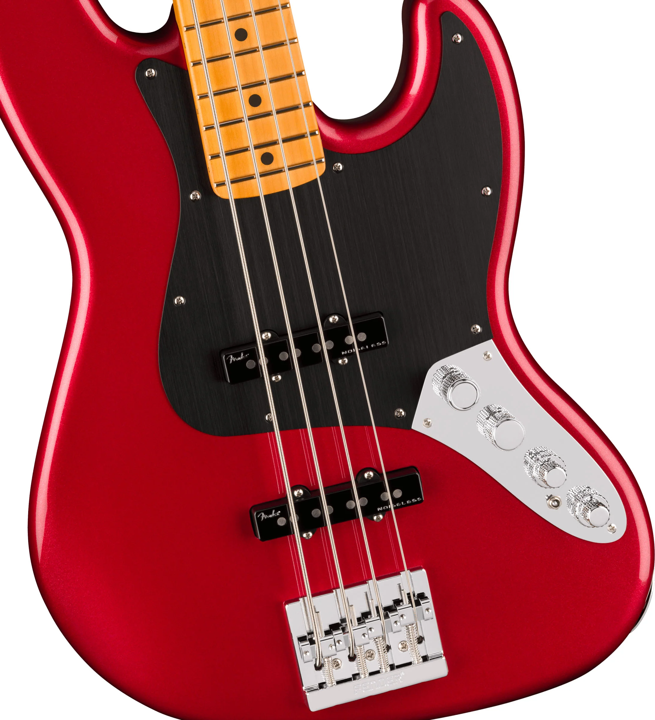 FENDER AMERICAN ULTRA II JAZZ BASS MN BAJO ELECTRICO SINISTER RED - Image 4