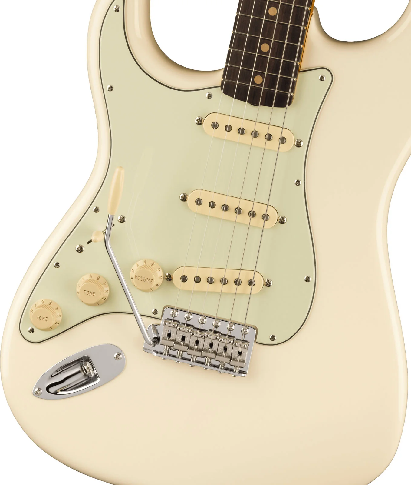 FENDER AMERICAN VINTAGE II 1961 STRATOCASTER LH RW GUITARRA ELECTRICA OLYMPIC WHITE PARA ZURDOS - Image 4